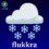 An illustration of a cloud with falling snowflakes and the text "flukkra" beneath it. A small logo with a bird and the text "I HEAR DEE" appears in the corner.