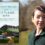 A woman stands outdoors next to a book titled "The Shetland Way" by Marianne Brown, with a subtitle about community and climate crisis on Shetland Islands.