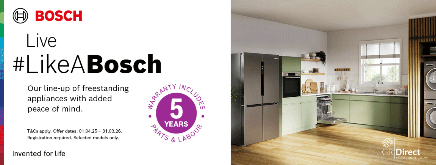 GR Direct - Bosch - Peace of mind, built in.