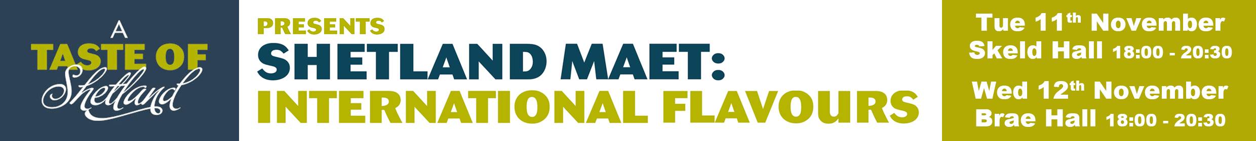 A Taste of Shetland - 11 to 12 November 2025