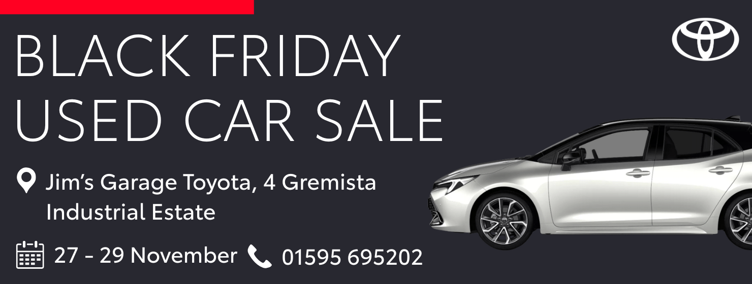 Jim's Garage - Black Friday used car sale