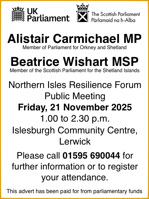 Northern Isles Resilience Forum - 21 November 2025