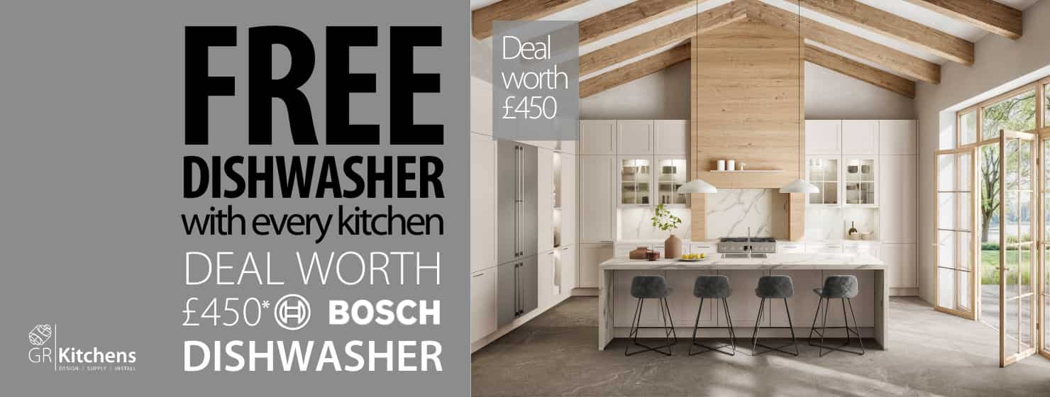 GR Kitchens - Free dishwasher with every kitchen
