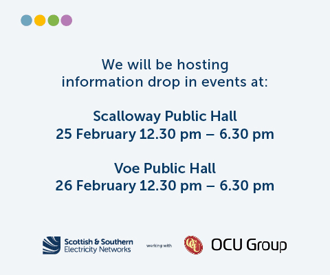 SSEN - North Shetland Reinforcement Project - Drop-in Events 25-26 February