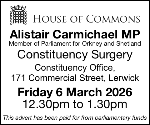 Constituency Surgery - Alistair Carmichael MP - 6 March 2026