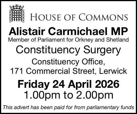 Constituency Surgery - Alistair Carmichael MP - 24 April 2026