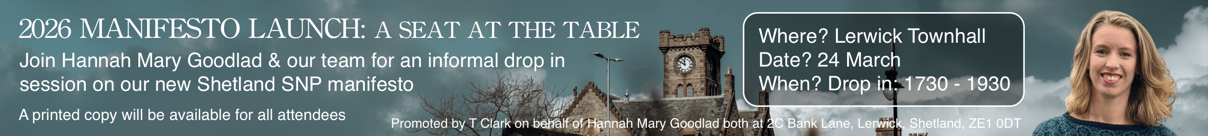 Hannah Mary Goodlad - 2026 Manifesto Launch