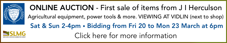 Online Auction - First Sale from J I Herculson - 23 March