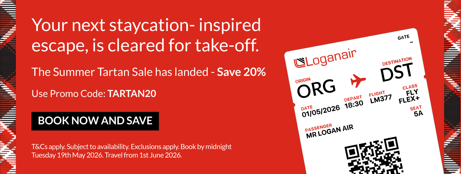 Loganair - Summer Tartan Sale - Save 20%